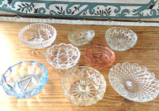 8 VINTAGE ASSORTED GLASS