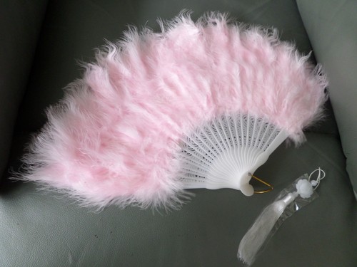 Pink feather folding - , 11"