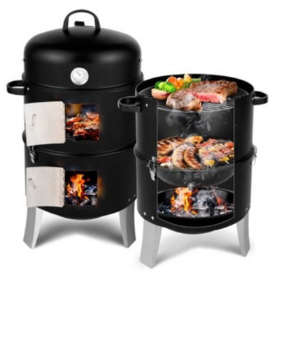 Vertical steel charcoal - steel,