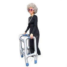 Inflatable Zimmer Frame Funny Old Man Blow Up Old Man Dress Up Gift Joke Age