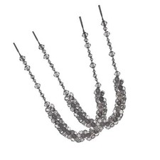 2 x Swish  Vetrobello Curtain Tiebacks, Crystal effect faceted Beaded Tiebacks