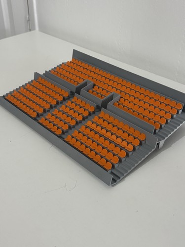 Subbuteo terrace with orange - terrace,