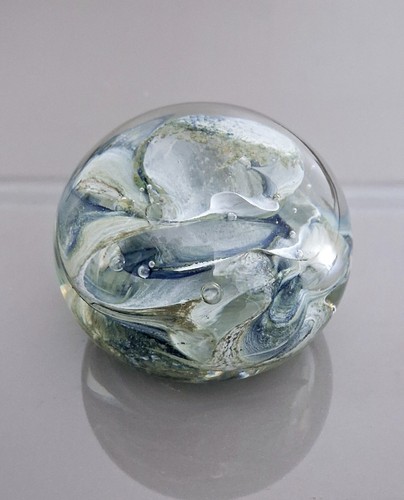 Vintage hand blown art - blown, glass