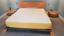 Used Hulsta furniture, includes bed and two bedside cabinets.