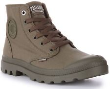 Palladium Mono Chrome Trim Down Sustainable Vegan Lace up Boots Olive UK 3 - 12