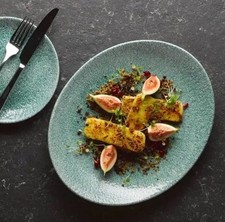 Churchill Raku Jade Green Oval