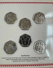 2025 Iom CHRISTMAS 50p coin