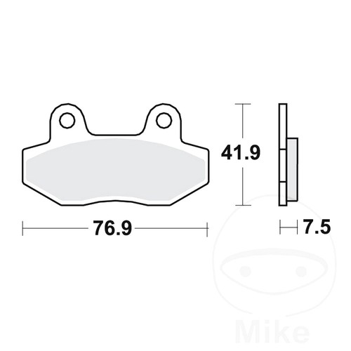 Brake pad front - for, sachs