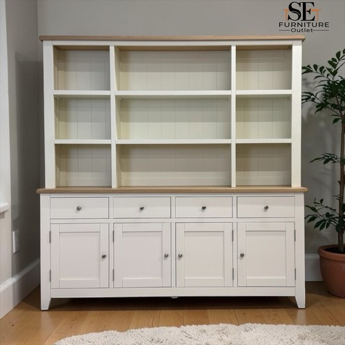 White wax finished oak - white, top