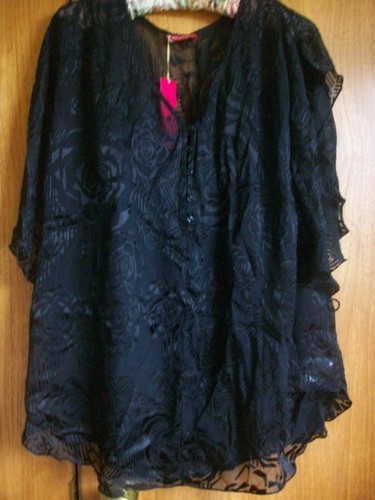 Zandra rhodes black silk - rhodes, blend