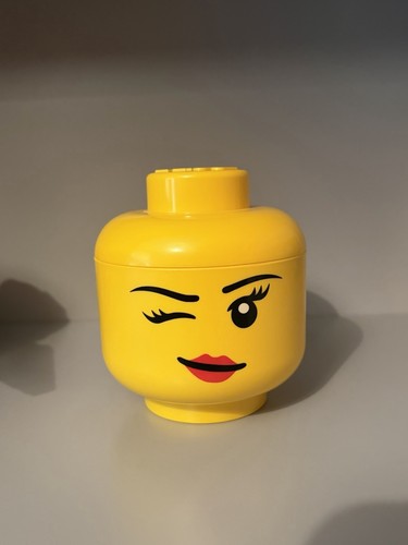 Lego storage head - storage, winking