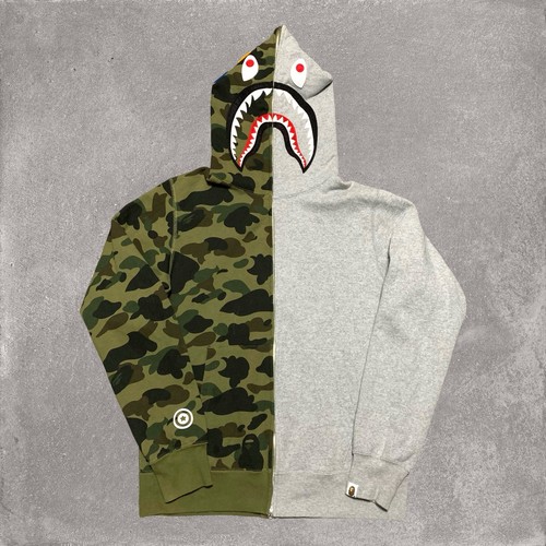 Bape large shark 1st - 1st, grey