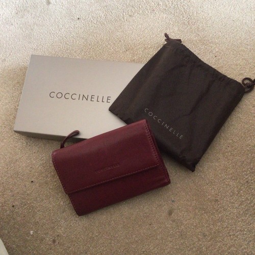 New boxed maroon leather - boxed,