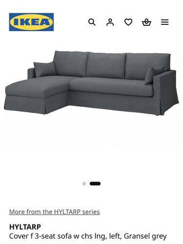 Ikea hyltarp slipcover seat - ikea, 3-seat