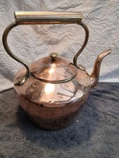 antique vintage 1800s big copper kettle watertight and useable 5