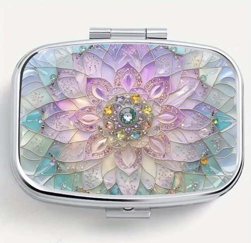 Pretty glass flower - flower, metal