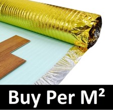 3mm Acoustic Gold Underlay - For Wood or Laminate Flooring - Top Quality