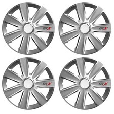 4 x GTX Wheel Trims Hub Caps 16" Covers fits Toyota Avensis Aygo Yaris