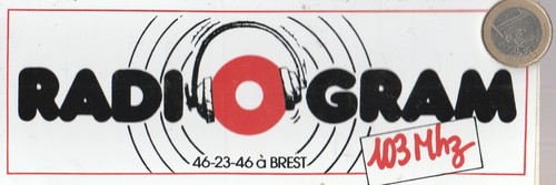 C25 radio sticker gram - sticker.,