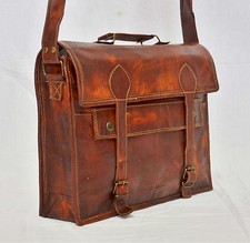 17" Large brown Leather bag