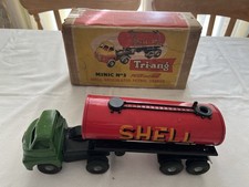 Triangle Mimic No 3 Push And Go Articulated Petrol Tanker In Original Box