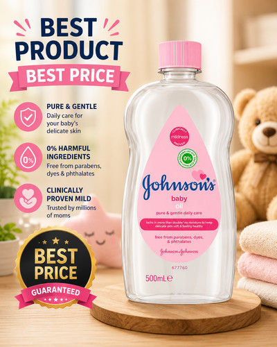 Johnson baby oil 500ml - johnson's, ideal