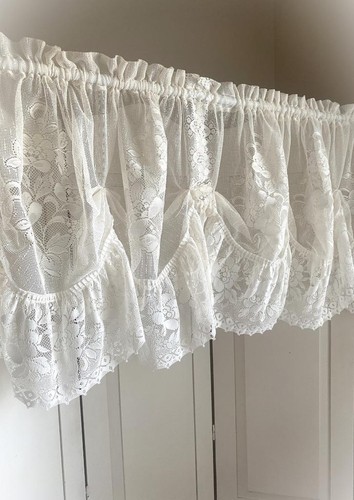 Vintage lace valance - vintage,