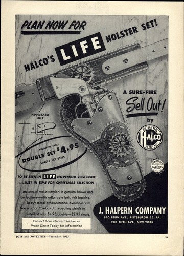 1953 paper halpern toy - paper, ad