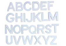 White Letters Alphabet A to Z