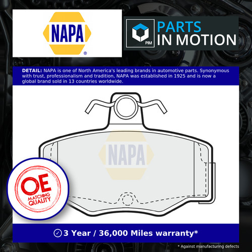 Brake pads set fits - brake,