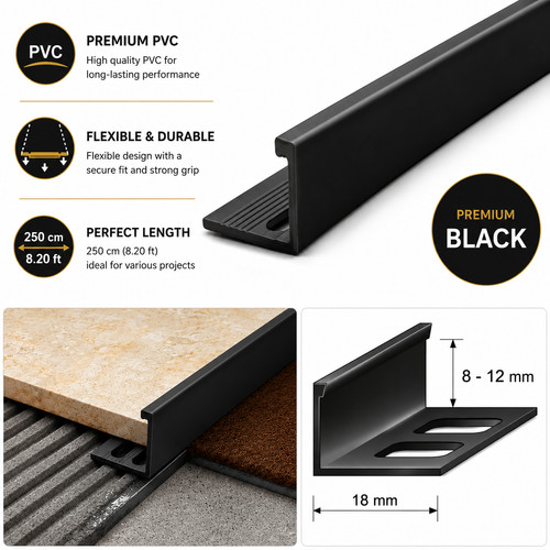 Pvc straight edge tile trim - edge,