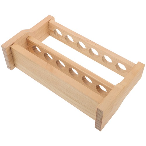 Wooden test tube rack 0 - wooden,