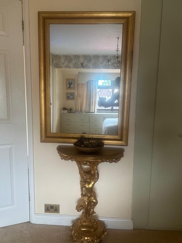 Large ornate gold - ornate, mirror
