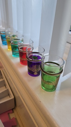 Moroccan tea glasses - glasses, of