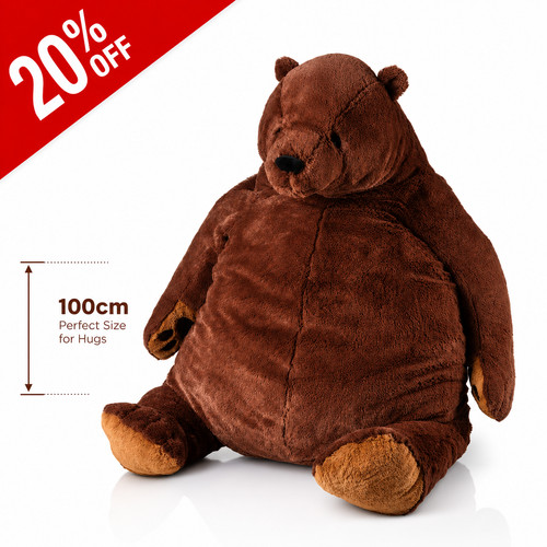 100cm giant brown bear - giant,