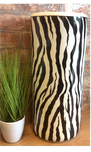 Black white zebra - white,