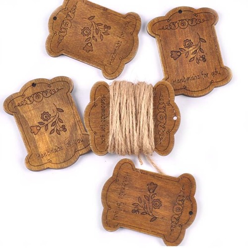 5pcs vintage wooden - 5pcs, thread