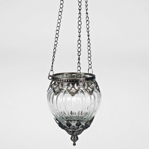 Glass hanging ribbed tea - glass,