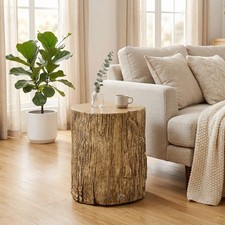 Tree Stump Side Table Round