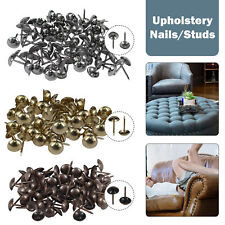 DECORATIVE UPHOLSTERY NAILS Tacks Studs Pins in 3 Color Finishes for Furniture