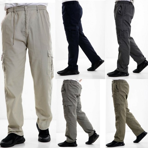 Mens elasticated cargo combat - mens,