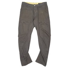 JACK & JONES Dale Feng Twist Cargo Workwear Trousers Grey Mens W34 L32