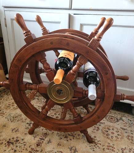 Vintage wooden brass - wooden,