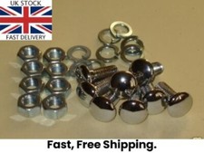 Lotus Cortina Bumper Bolts, Escort, Capri, Cortina Etc 1" Long -Stainless Steel