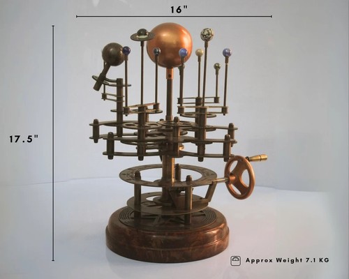 Antique brass orrery - antique, solar