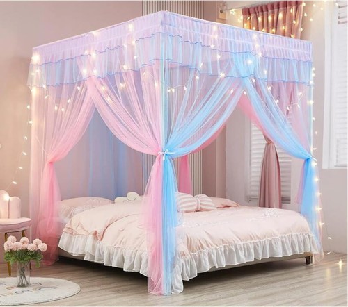 Ziqinpsq canopy bed curtains - ziqinpsq,