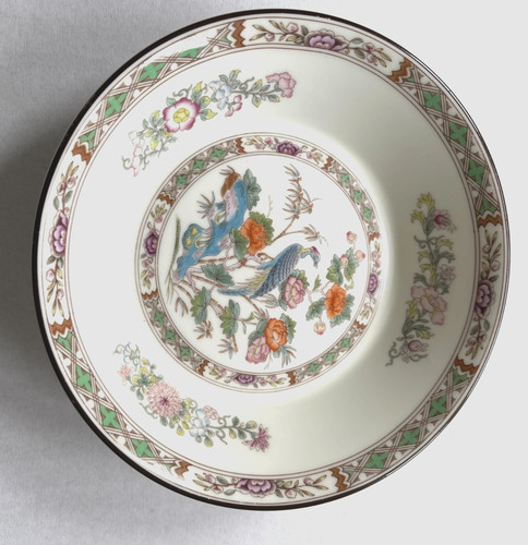 Kutani crane wedgwood trinket - kutani,