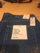 M  & S MENS REGULAR FIT JEANS