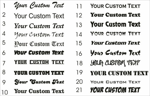 10cm high custom names - 2x,