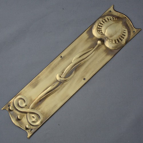 Brass art nouveau finger - brass,